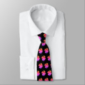 St. Patrick's Day Roze Zwarte Shamrock Cadeau Favo Stropdas (Gebonden)