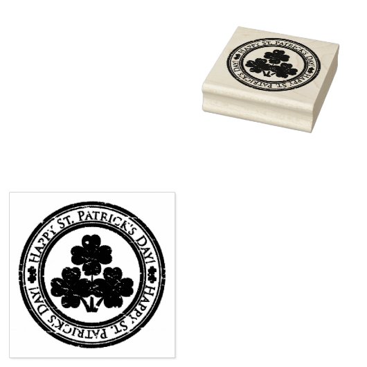 St. Patrick's Day Rubber Stamp Rubberstempel (Gestempeld)