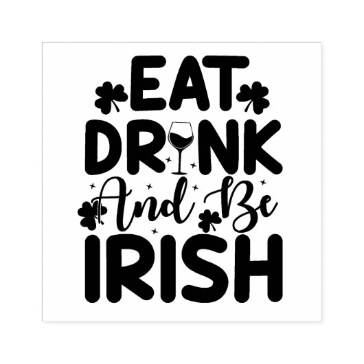 St Patrick's Day Rubber Stamp Rubberstempel (Afrduk)