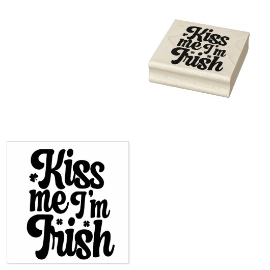 St Patrick's Day Rubber Stamp Rubberstempel (Gestempeld)