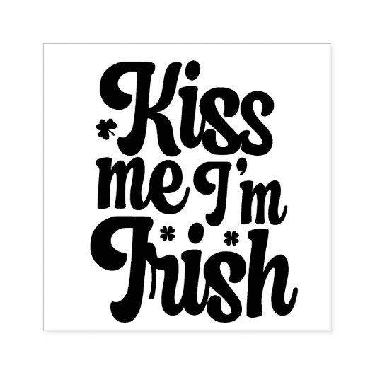 St Patrick's Day Rubber Stamp Rubberstempel (Afrduk)