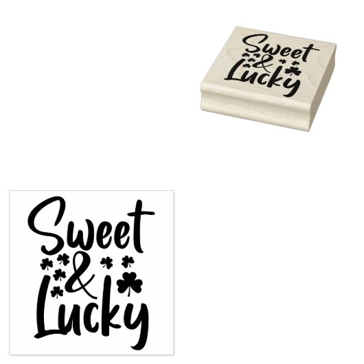 St Patrick's Day Rubber Stamp Rubberstempel (Gestempeld)