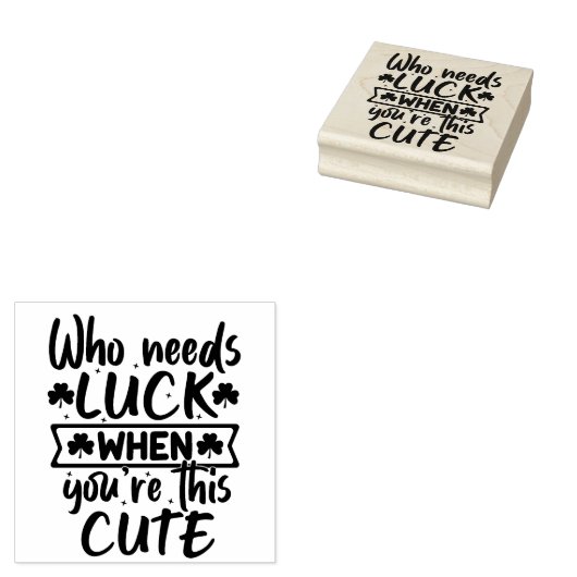 St Patrick's Day Rubber Stamp Rubberstempel (Gestempeld)