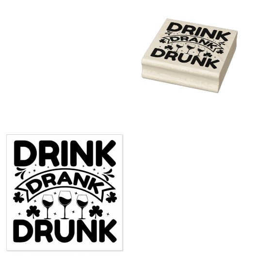 St Patrick's Day Rubber Stamp Rubberstempel (Gestempeld)