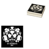 St. Patrick's Day rubber stempel (Gestempeld)