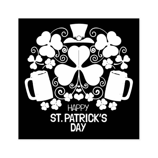 St. Patrick's Day rubber stempel (Afrduk)