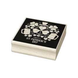 St. Patrick's Day rubberen stempel