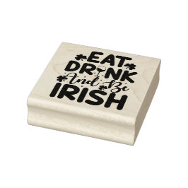 St. Patrick's Day rubberen stempel