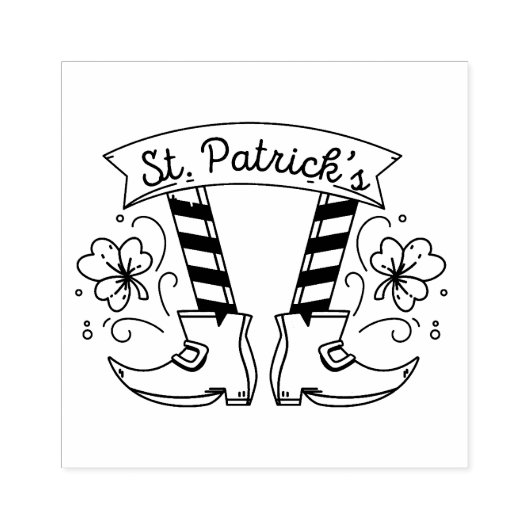 St Patrick's Day Rubberstempel (Afrduk)