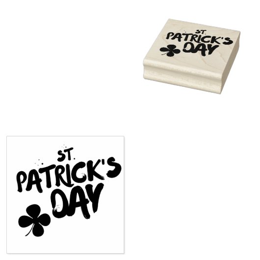 St Patrick's Day Rubberstempel (Gestempeld)