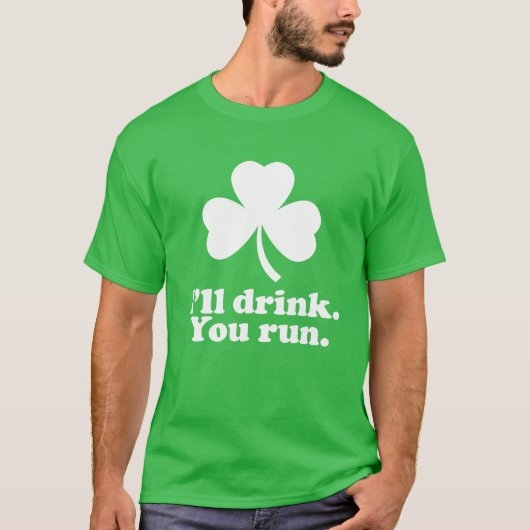 St. Patrick's Day Running T-shirt - Ik zal je Drin (Voorkant)