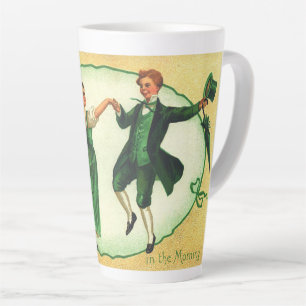 "St. Patrick's Day 's Morgens." Vintage Kaart Latte Mok