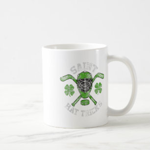 St Patricks Day Saint Pet Tricks Hockey Shamrock K Koffiemok