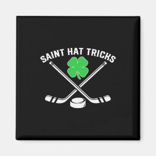 St Patricks Day Saint Pet Tricks Shamrock Hockey K Magneet