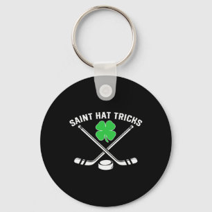 St Patricks Day Saint Pet Tricks Shamrock Hockey K Sleutelhanger