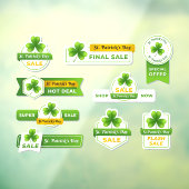 St Patrick's Day Sale Collectie 9 Zakelijk Raamsticker (Vel 3)