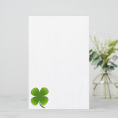 St. Patrick's Day Samrock 4 Leaf Clover Briefpapier (Staand voorkant)