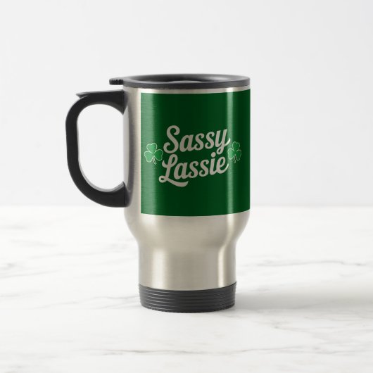 St Patricks Day Sassy Lassie Grappig Iers Reisbeker (Links)