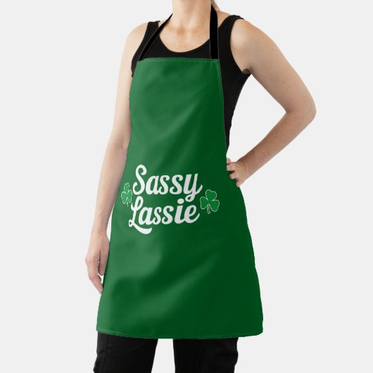 St Patricks Day Sassy Lassie Grappig Iers Schort (Insitu)