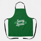 St Patricks Day Sassy Lassie Grappig Iers Schort (Voorkant)
