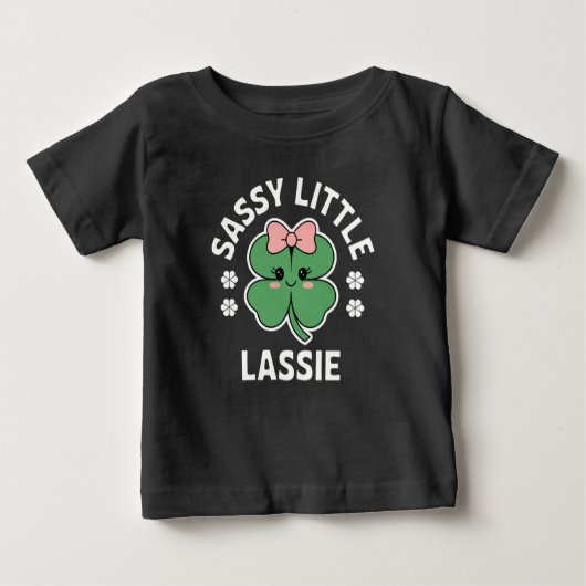 St Patricks Day Sassy Little Lassie Kinder Meisje (Voorkant)