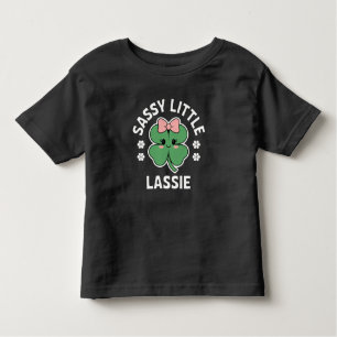 St Patricks Day Sassy Little Lassie Kinder Meisje Kinder Shirts