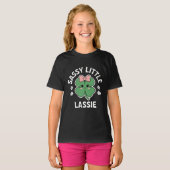 St Patricks Day Sassy Little Lassie Kinder Meisje T-shirt (Voorkant volledig)