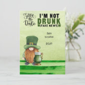 St. Patrick's Day Save the Date for Beer Kaart (Staand voorkant)