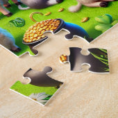 St. Patrick's Day, schapen koeien katten, kabouter Legpuzzel (Zijkant)
