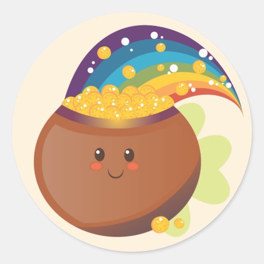 St. Patrick's Day schat Ronde Sticker (Voorkant)