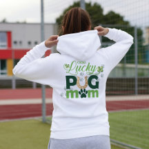 St. Patrick's Day Schattige Een Lucky Pug Mam