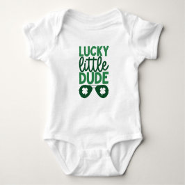 St. Patricks Day Schattige Lucky Little Dude Boy Romper