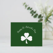 St. Patrick's Day Schattige Shamrock Green Feestdagenkaart (Staand voorkant)