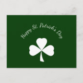 St. Patrick's Day Schattige Shamrock Green Feestdagenkaart (Voorkant)