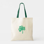 St Patricks Day Schattigee Doodle Art Lucky Irish Tote Bag (Achterkant)
