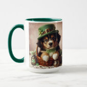 St Patrick's Day Schattigee Ierse bruine & witte P Mok (Links)