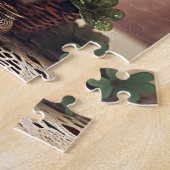 St Patrick's Day Schattigee Ierse Puppies in Groen Legpuzzel (Zijkant)