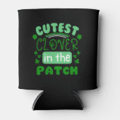 St Patricks Day Schattigee klaver in de pleister Blikjeskoeler (Voorkant)