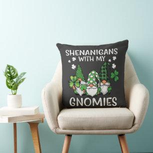 St. Patrick's Day Schelmenstreken met Gnomies Gnom Kussen