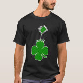 St Patrick's Day schenken Shamrock groen bier T-shirt (Voorkant)