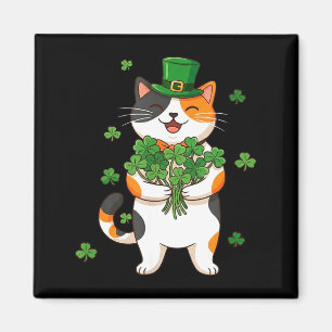 St. Patrick's Day schildpadkat met kabouterhoed en Magneet