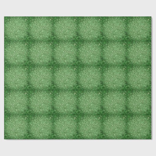 St. Patrick's Day schitteren glitter groen patroon Cadeaupapier (Vlak)