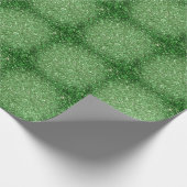St. Patrick's Day schitteren glitter groen patroon Cadeaupapier (Hoek)