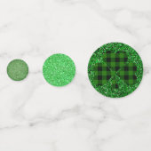 St. Patrick's Day schitteren glitter groen patroon Confetti (Voorkanten)