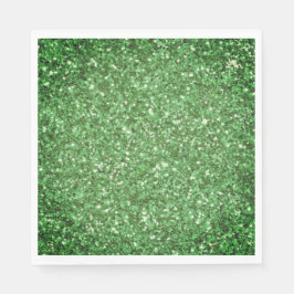 St. Patrick's Day schitteren glitter groen patroon Servet