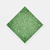 St. Patrick's Day schitteren glitter groen patroon Servet (Hoek)