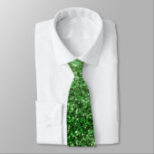St. Patrick's Day schitteren glitter groen patroon Stropdas (Gebonden)