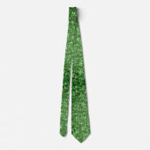 St. Patrick's Day schitteren glitter groen patroon Stropdas (Achterkant)