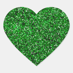 St. Patrick's Day schitteren glitter kelly groen Hart Sticker
