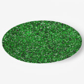 St. Patrick's Day schitteren glitter kelly groen Papieren Bordje (Gekanteld)
